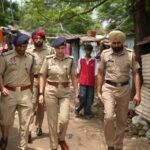 बड़माजरा में नशा तस्कर का अवैध निर्माण ध्वस्त